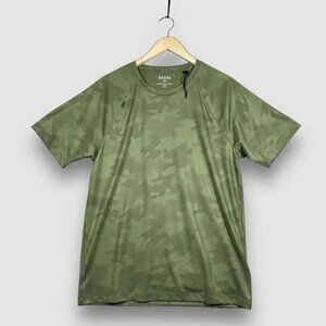 Rhone Reign Performance T-shirt Green Camo Medium